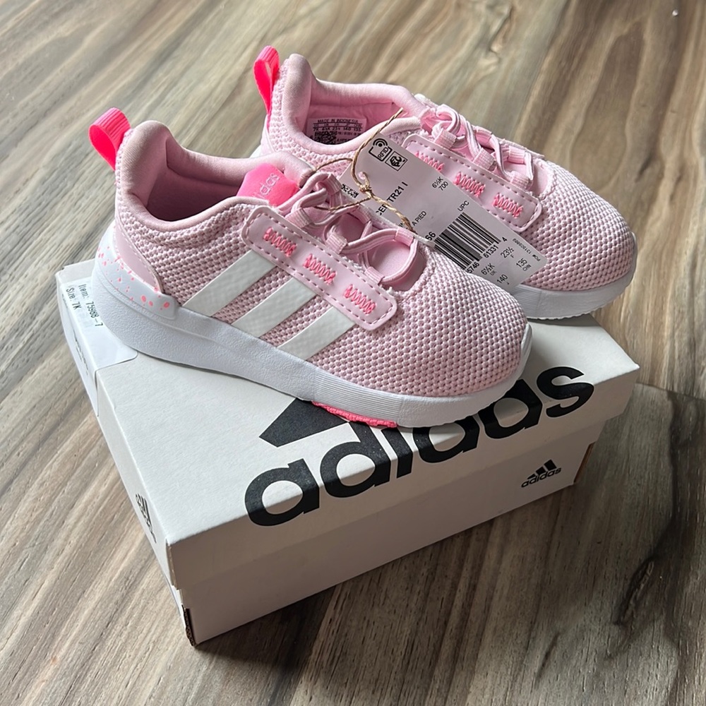 Adidas- size 7 toddler running shoes